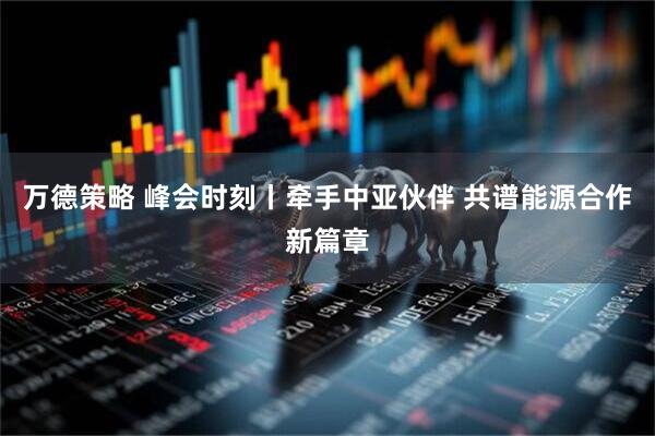 万德策略 峰会时刻丨牵手中亚伙伴 共谱能源合作新篇章