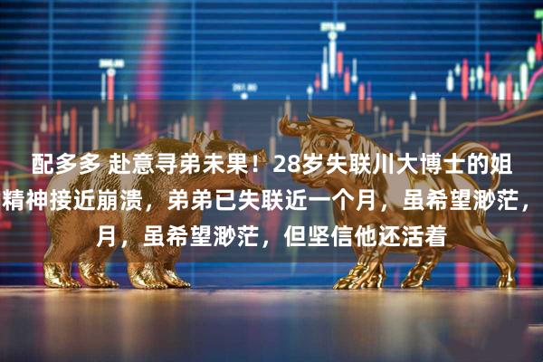 配多多 赴意寻弟未果！28岁失联川大博士的姐姐已返回国内：精神接近崩溃，弟弟已失联近一个月，虽希望渺茫，但坚信他还活着